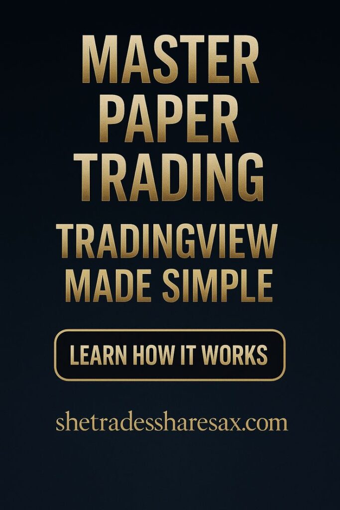 Beginner’s guide cheat sheet for paper trading using TradingView, step-by-step.