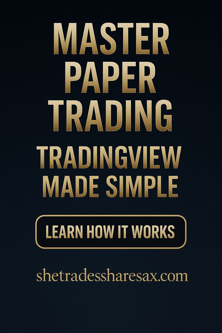 TradingView for beginners paper trading setup on clean financial charts